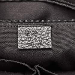 Gucci Black GG Canvas GG Charm Dome Satchel