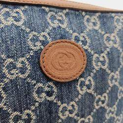 Gucci Denim Interlocking Crossbody Bag