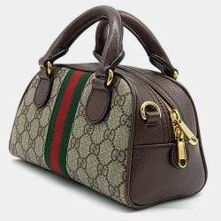 Pre Owned Gucci GG Ophidia Mini Tote And Shoulder Bag