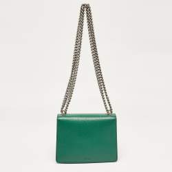 Gucci Green Leather Mini Dionysus Shoulder Bag