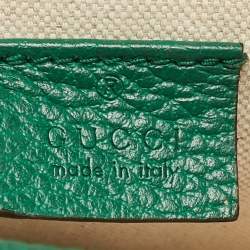 Gucci Green Leather Mini Dionysus Shoulder Bag