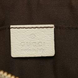 Gucci Beige GG Canvas and Leather Princy Wristlet Clutch