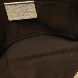 Gucci Beige GG Canvas and Leather Princy Wristlet Clutch