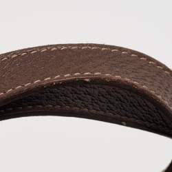 Pre Owned حقيبة يد غوتشي أبي جلد غوتشيسيما بنية