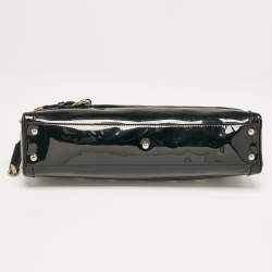 Gucci Black Patent Leather Romy Boston Bag