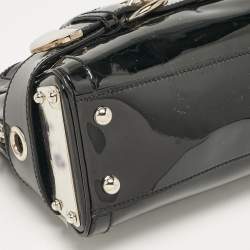 Gucci Black Patent Leather Romy Boston Bag