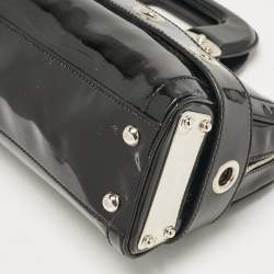 Gucci Black Patent Leather Romy Boston Bag