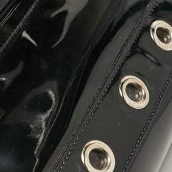 Gucci Black Patent Leather Romy Boston Bag