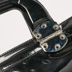 Gucci Black Patent Leather Romy Boston Bag