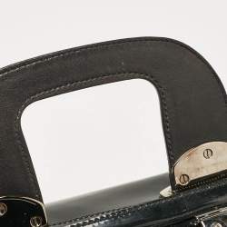 Gucci Black Patent Leather Romy Boston Bag