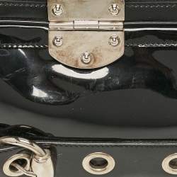 Gucci Black Patent Leather Romy Boston Bag