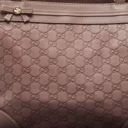 Pre Owned حقيبة يد توتس غوتشي "مايفير" جلد و كانفاس جي جي كريمي و بيج