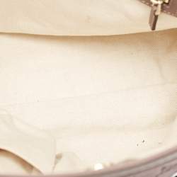 Pre Owned حقيبة يد توتس غوتشي "مايفير" جلد و كانفاس جي جي كريمي و بيج