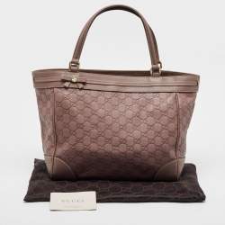 Pre Owned حقيبة يد توتس غوتشي "مايفير" جلد و كانفاس جي جي كريمي و بيج