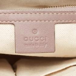 Pre Owned حقيبة يد توتس غوتشي "مايفير" جلد و كانفاس جي جي كريمي و بيج