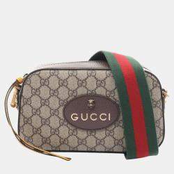 Gucci Beige Brown Multicolor Coated Canvas Leather 100 GG Kaleidoscope Shoulder Bag