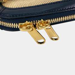 Gucci Beige x Dark Navy Horsebit 1955 Shoulder Bag