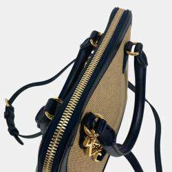 Gucci Beige x Dark Navy Horsebit 1955 Shoulder Bag