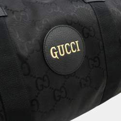 Gucci Black Nylon Canvas Off The Grid Boston Duffle Bag