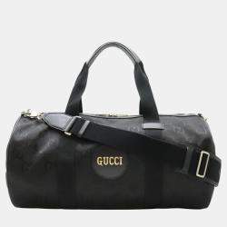 Gucci Black Nylon Canvas Off The Grid Boston Duffle Bag