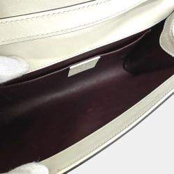 Pre Owned Gucci Off White Chain Shoulder Bag