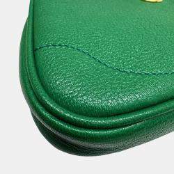 Gucci Green Soft Leather Shoulder Bag