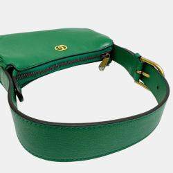 Gucci Green Soft Leather Shoulder Bag