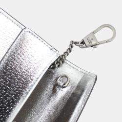 Gucci Silver Leather Duonissos Chain Shoulder bag