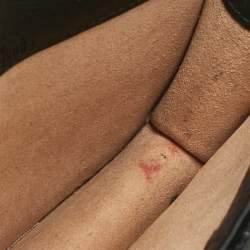 Pre Owned Gucci Teal Blue GG Velvet and Leather Super Mini Dionysus Crossbody Bag