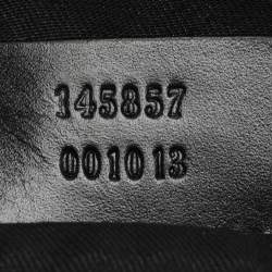 Pre Owned Gucci Black GG Canvas and Leather Messenger Bag