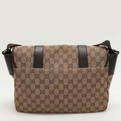 Gucci Beige/Ebony GG Canvas Messenger Bag