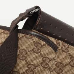 Gucci Beige/Ebony GG Canvas Messenger Bag
