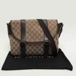 Gucci Beige/Ebony GG Canvas Messenger Bag