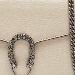 Gucci Off White Leather Mini Crystals Dionysus Shoulder Bag