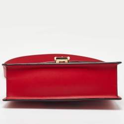 Gucci Red Leather Small Web Sylvie Shoulder Bag