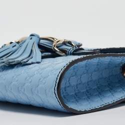 مملوكة مسبقًا حقيبة كروس غوتشي إيميلي جلد ميكروغوتشيسيما أسود بسلسلة صغيرة