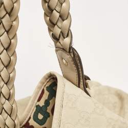 Pre Owned Gucci Cream Guccissima Leather Pelham Tote