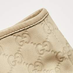 Pre Owned Gucci Cream Guccissima Leather Pelham Tote