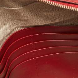 Pre Owned Gucci Red Microguccissima Leather Mini Bree Crossbody Bag