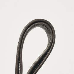 Pre Owned حقيبة يد غوتشي ابي حلقة حرف دي جلد و كانفاس جي جي أسود