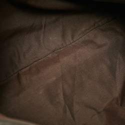 Pre Owned حقيبة يد غوتشي ابي حلقة حرف دي جلد و كانفاس جي جي أسود