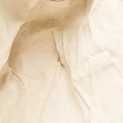 Pre Owned Gucci Off White Microguccissima Leather Bree Tote