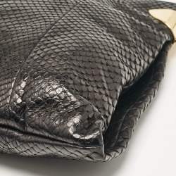 Gucci Black Python Large 1970 Shoulder Bag