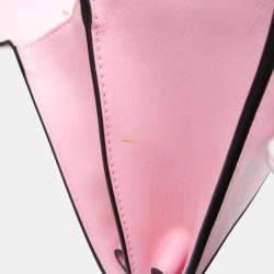 Pre Owned Gucci Navy Pink Red Bamboo Dionysus Leather Handbag