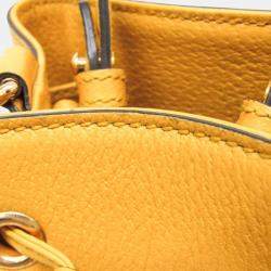 Gucci Beige Yellow Flora PVC Leather Baguette Bag
