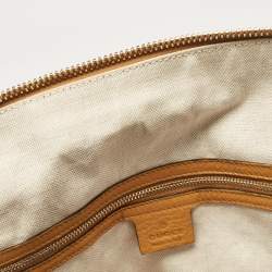 Pre Owned Gucci Mustard Yellow Leather Bree Satchel