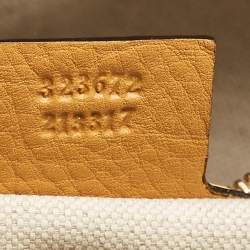 Pre Owned Gucci Mustard Yellow Leather Bree Satchel