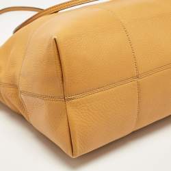 Pre Owned Gucci Mustard Yellow Leather Bree Satchel