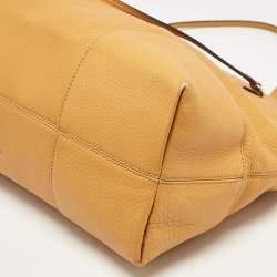 Pre Owned Gucci Mustard Yellow Leather Bree Satchel