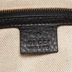 مملوكة مسبقًا حقيبة يد توتس غوتشي سوهو جلد مُحبب ذهبي فاتح بسلسلة متوسطة 